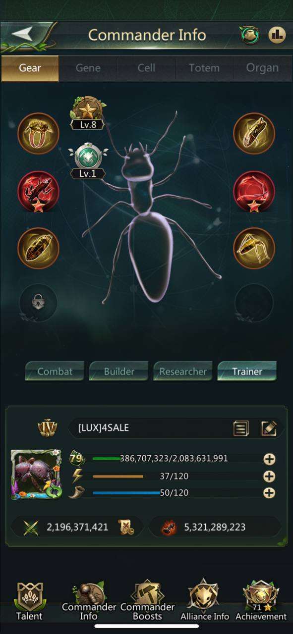 продажа аккаунта к игре Ant Legion